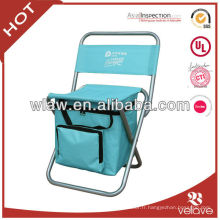 Temps de pique-nique Portable tabouret de camping pliant avec chaise de sac isotherme